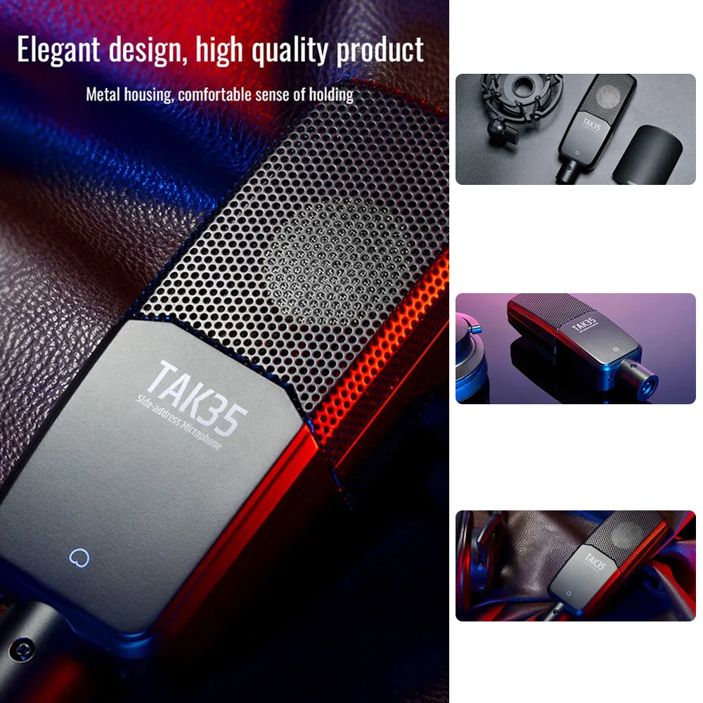 Профессиональный звукозаписывающий микрофон TAKSTAR TAK35 конденсаторный