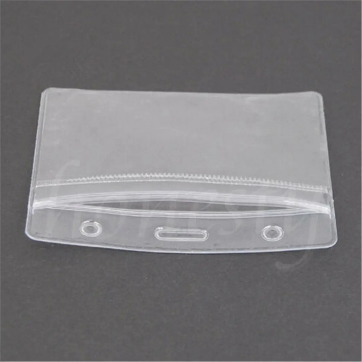 

1 PCS Clear Vertical ID Badge Card Plastic Waterproof Pocket Holder Pouches