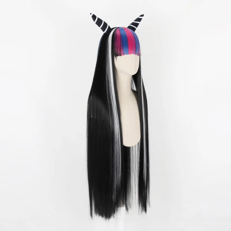 Длинный парик из аниме Dangan Ronpa Mioda Ibuki Женский карнавальный костюм термостойкие