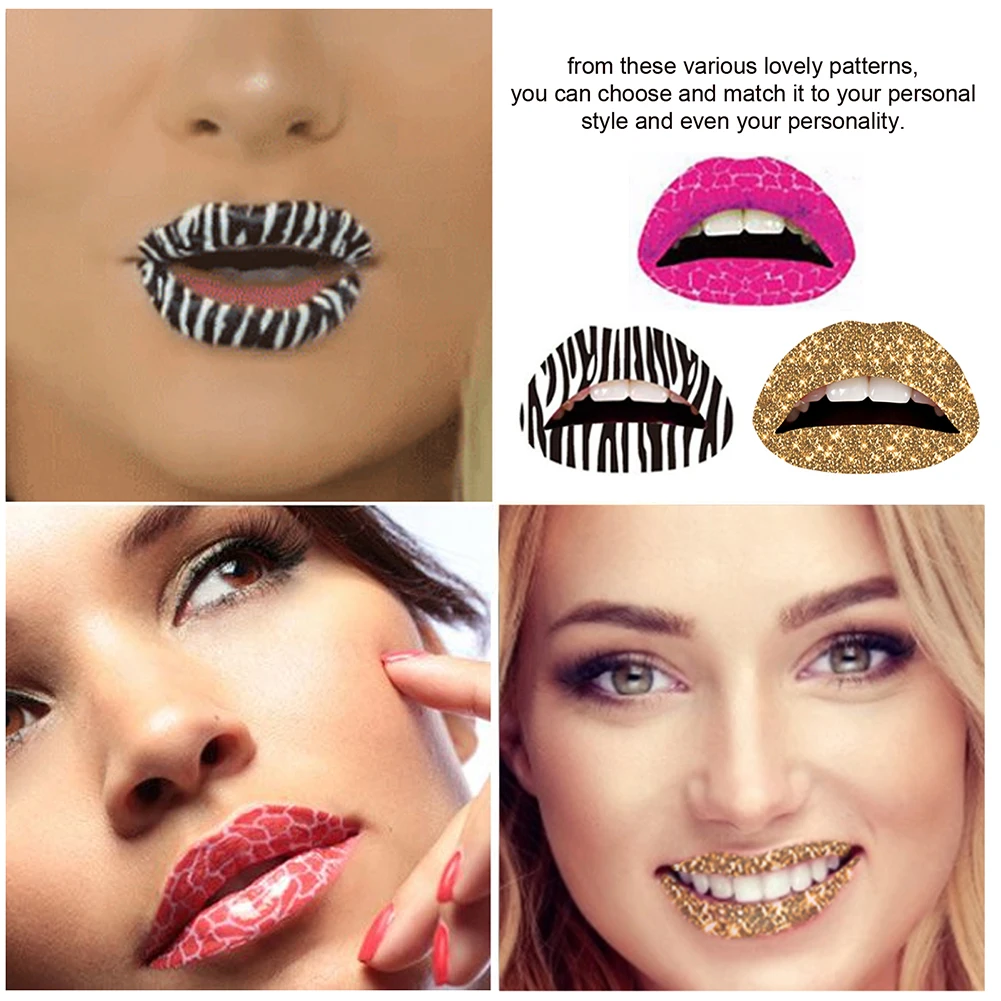 Наклейки для губ мгновенный рисунок 3 шт. | Красота и здоровье