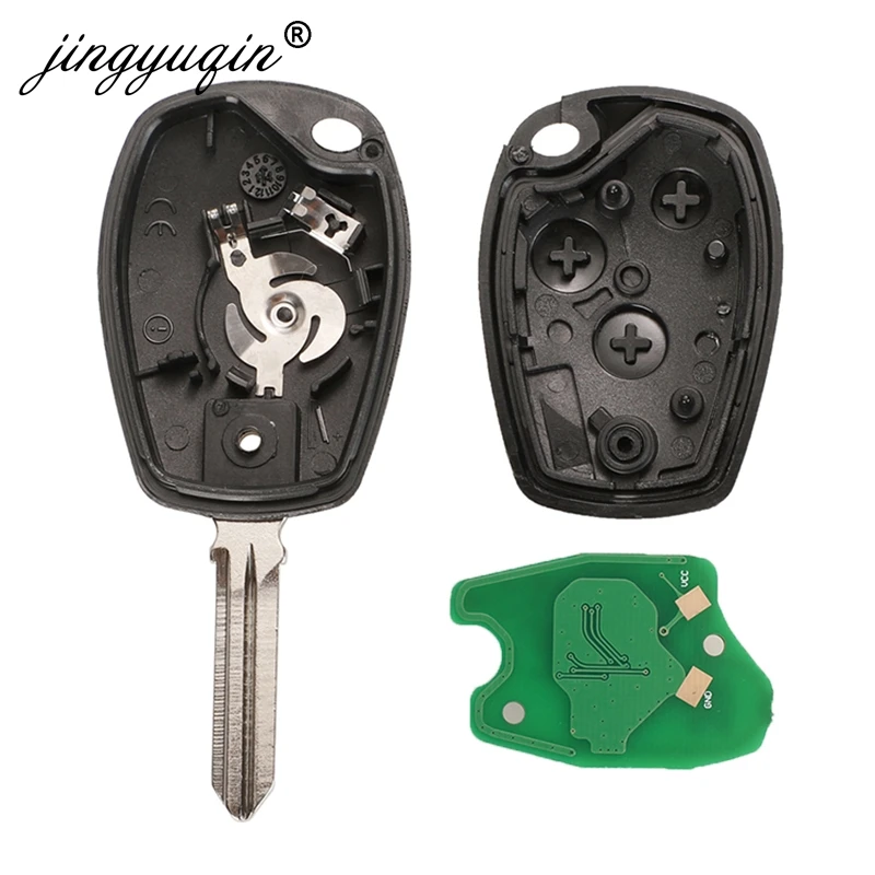 Jingyuqin 2BTN дистанционный ключ для Renault Duster Modus Clio 3 Twingo DACIA Logan Sandero Kangoo 433 МГц PCF7947 pcf7952E