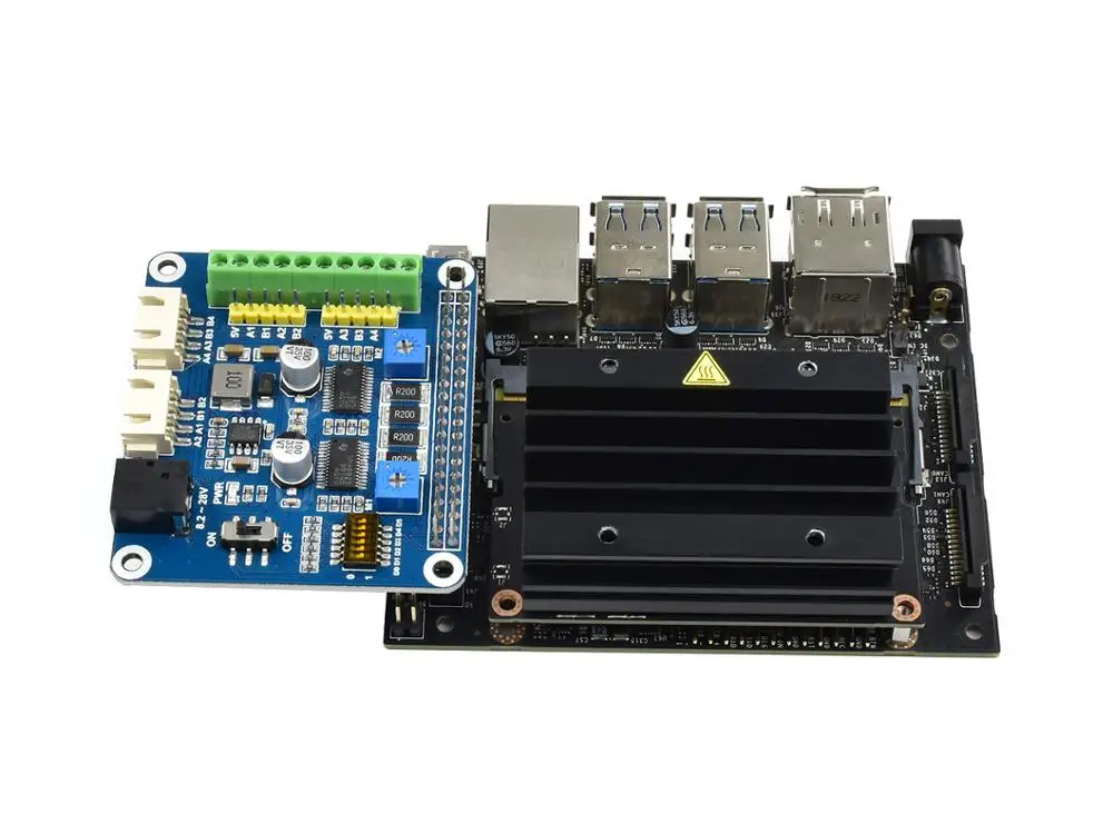 Шаговый двигатель Waveshare для Raspberry Pi управляет двумя шаговыми двигателями до 1/32