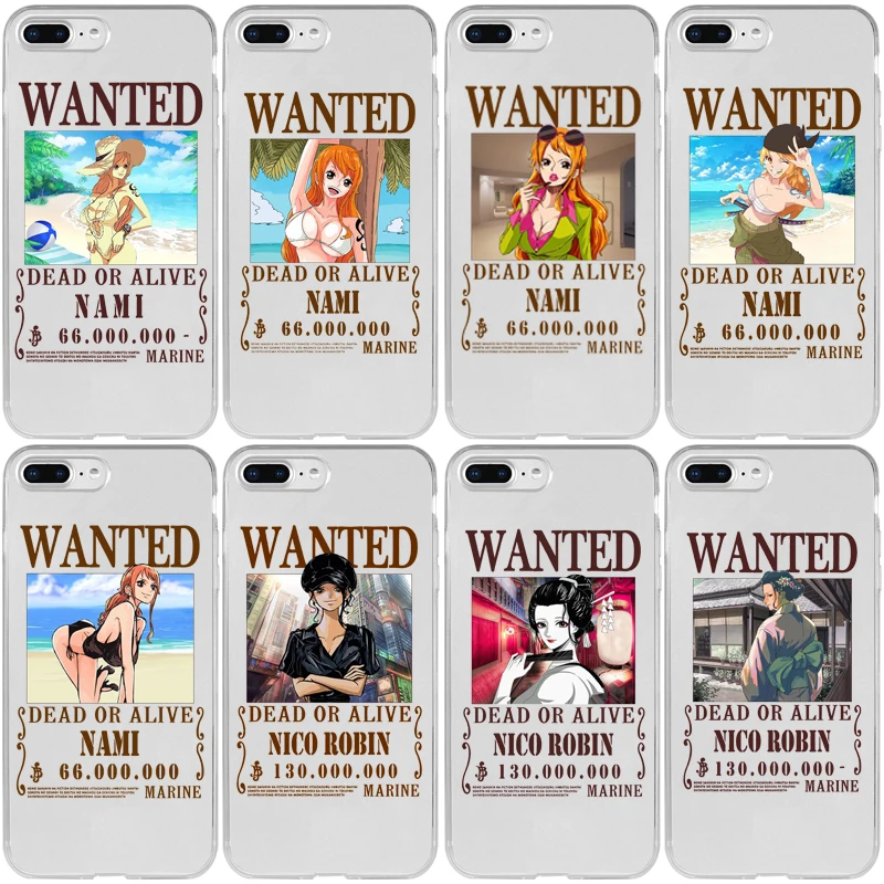 One Piece Нико Робин Нами разыскивается чехол для Huawei Mate 9 10 20 20X 30 Lite Pro Plus|Бамперы| |