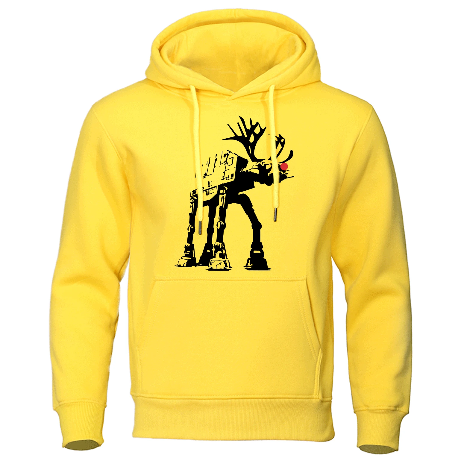 

2019 Autumn Winter New Men Hoodies Funny Reindeer Print Man Hoodie Sweatshirts Casual Pullovers High Quality Brand Tracksuit