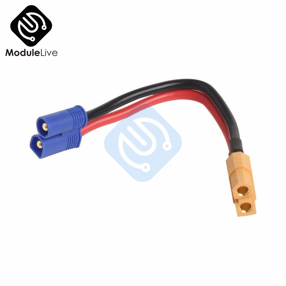 Штекерный разъем типа банан EC2 к штекеру XT60 переходник кабельная линия для