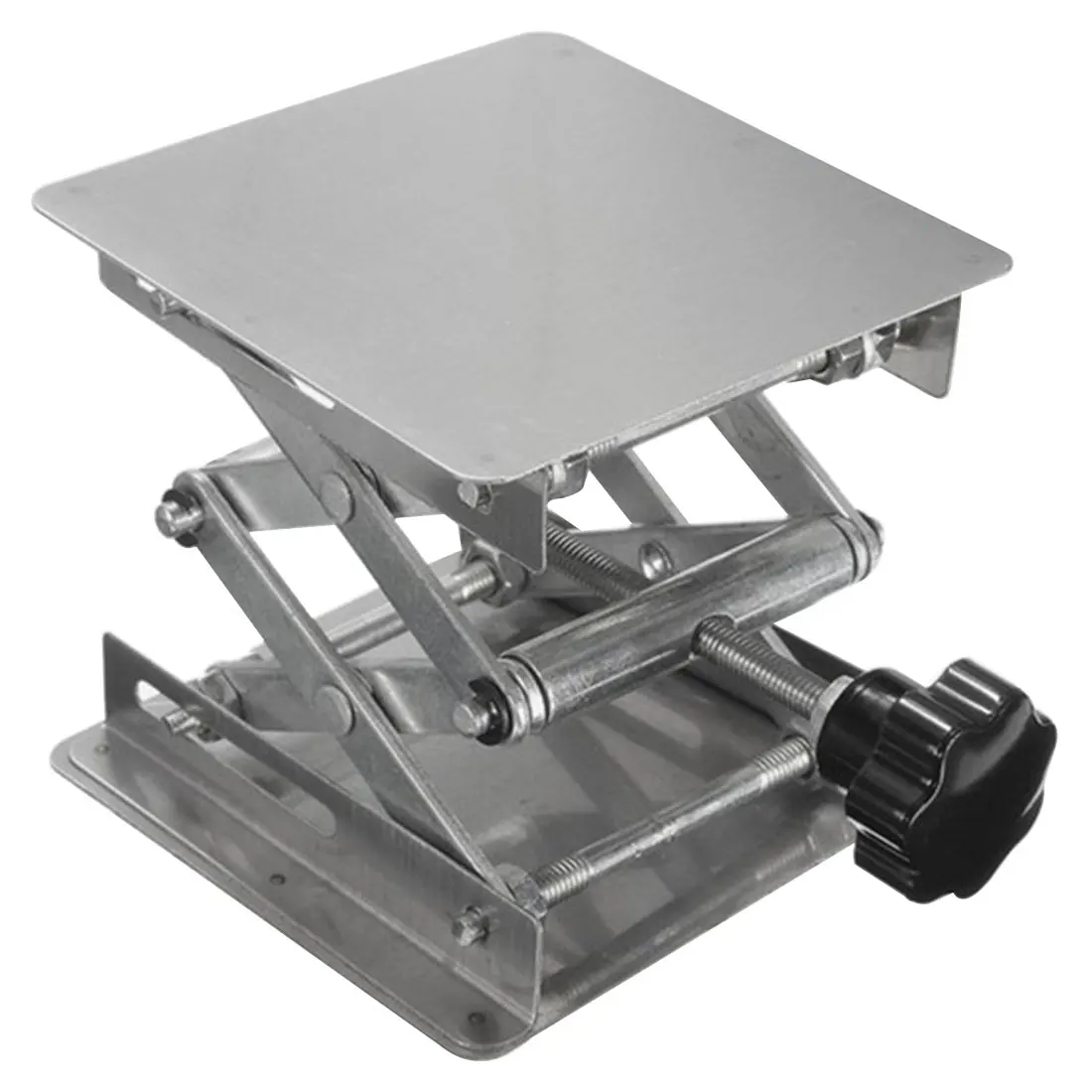 

Adjustable 4X4'' Aluminum Oxide Laboratory Lab-Lift Lifting Platforms Lab Scissor Stand Rack 100X100X150mm