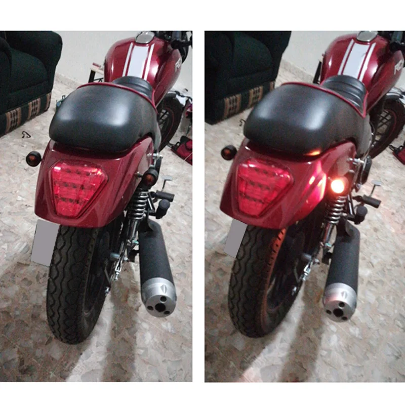 1 пара мотоциклетных сигналов поворота индикатор света для Kawasaki Honda Suzuki Yamaha Cruiser