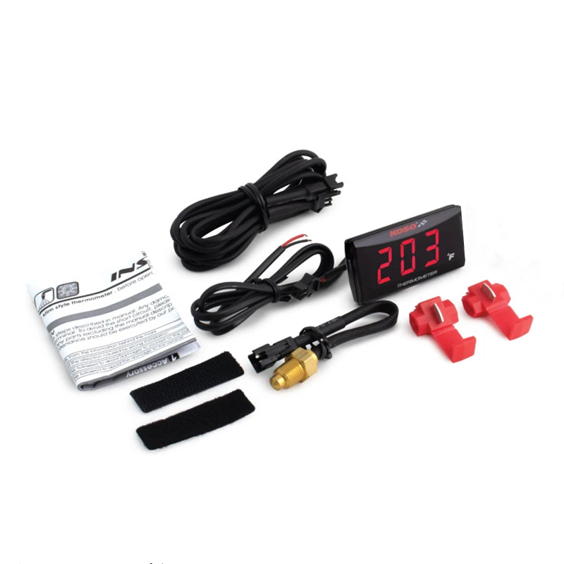 

Motorcycle Thermometer for XMAX 300 400 NMAX KOSO Mini quad square lcd digital display hygrometer temperature sensor intelligent
