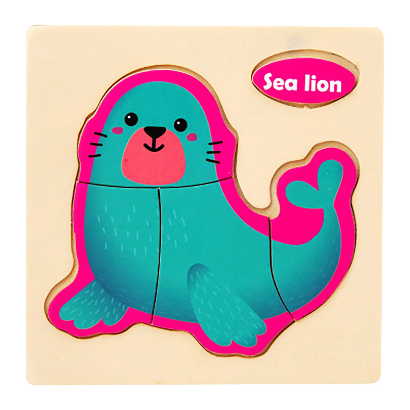 

HIINST Cartoon Marine Life Wooden Jigsaws Puzzle Young Children Ocean Animals Puzzles Educational Toys Drop Ship