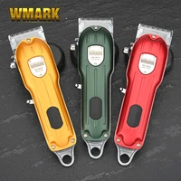 wmark electric hair clipper mens haircut professional hair salon scissors clippers lcd display electric clippers
