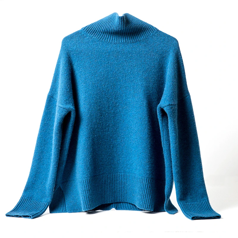

Hot Sale Loose Sweaters Women Cashmere and Wool Blended Knitted Jumpers 2020 Winter Warm Long sleeve Pullvoers Female Tops