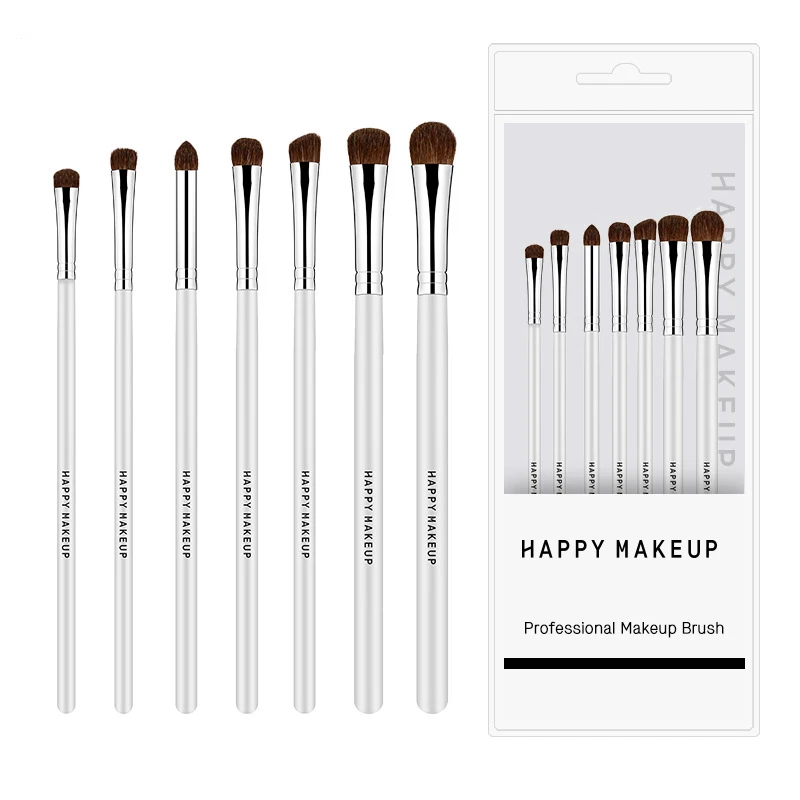

7PCs Soft Horse Hair Eyebrow Brush Makeup Brushes Set Eyeliner Eyelash Lip Make Up Brush Cosmetic Beauty Tool Kit