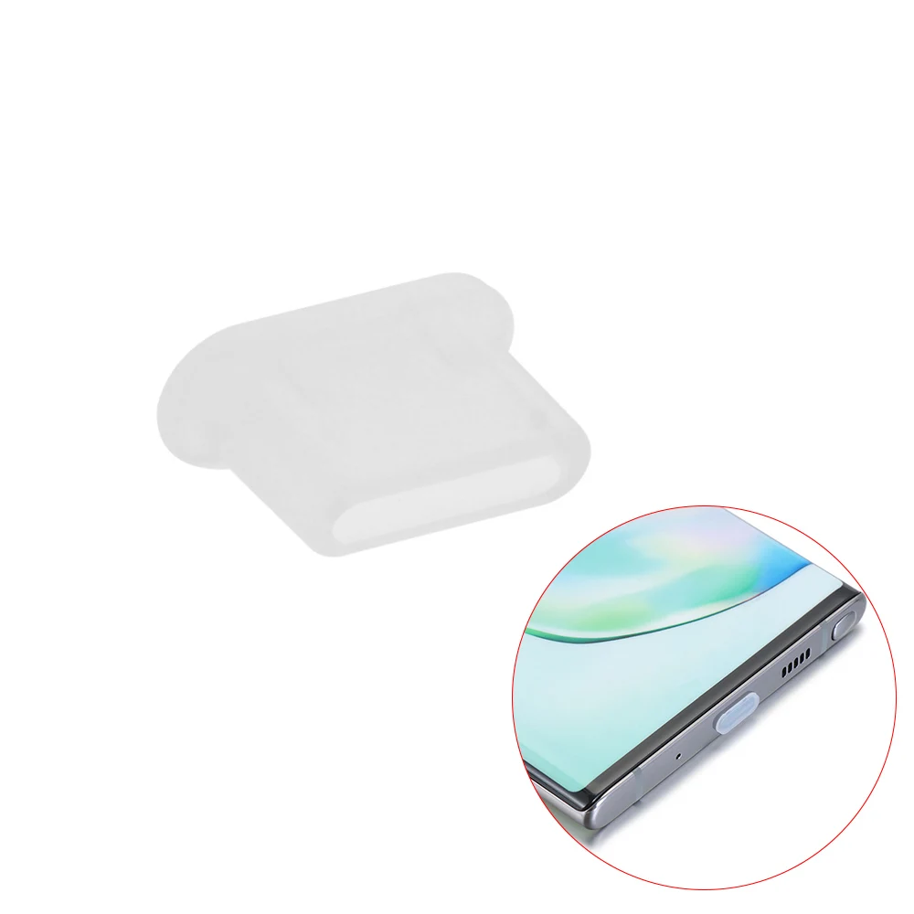 transparent 1 шт. подходит для type-C анти-пылезащитный Разъем зарядка защита порта крышка sim-карты Pin для samsung huawei Xiaomi OnePlus аксессуары - Цвет: transparent