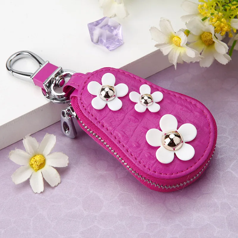 Style12 Милый мультяшный брелок Hello Kitty, модный кожаный кошелек на молнии, брелок для женщин и девочек, брелок для ключей, автомобильный Шарм, ювелирное изделие, подарок - Цвет: Style12
