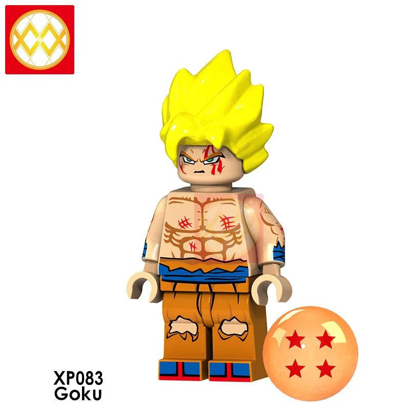 XP083 Goku Dragon Ball Z строительные блоки Гоку Вегета Мастер Роши криллин стволы супер Saiyans Аниме Коллекция игрушек для детей Подарки - Цвет: XP083 Goku