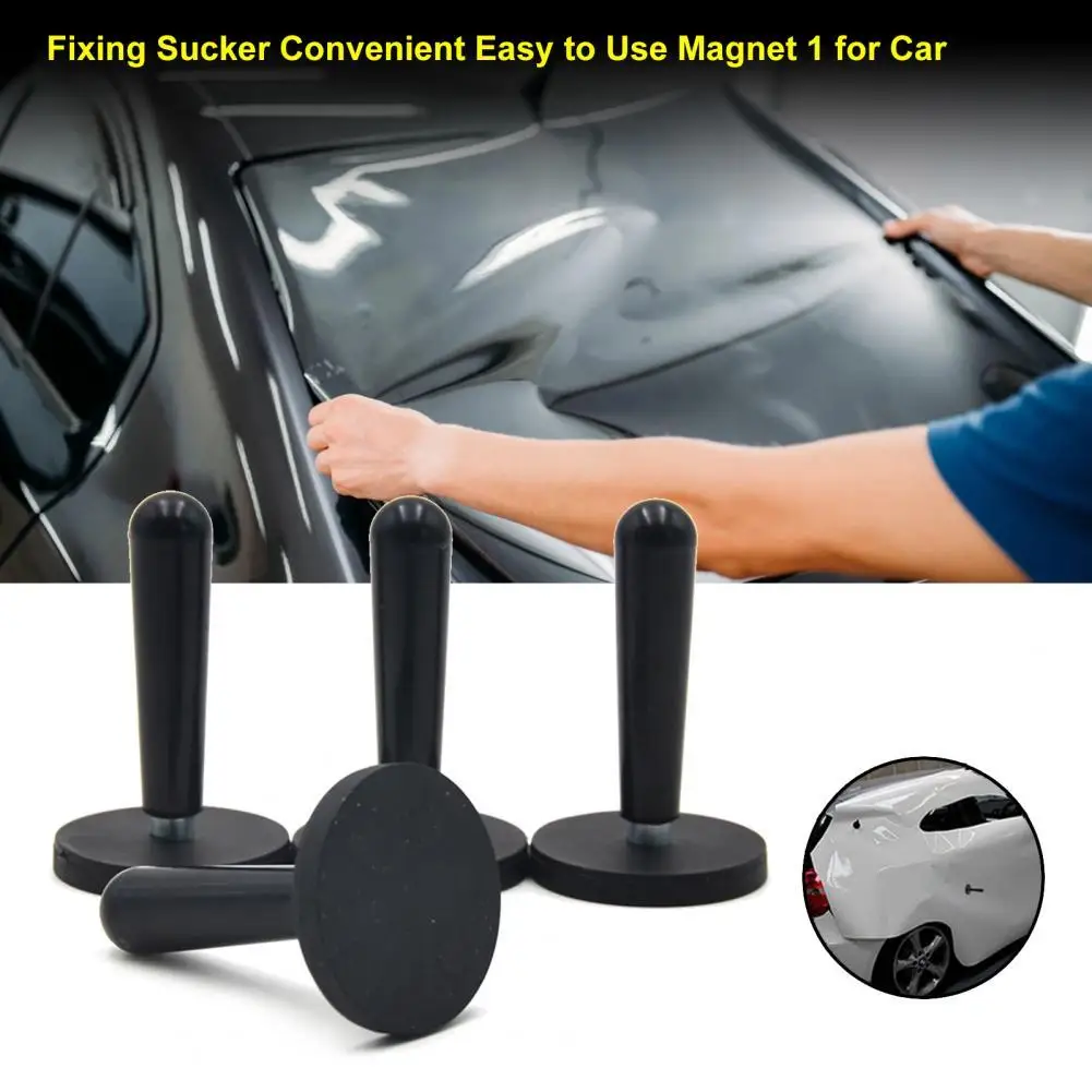 

Car Hand Tool 4Pcs Small Auto Wrapping Film Magnetic Holder Excellent Fixing Sucker Robust for SUV