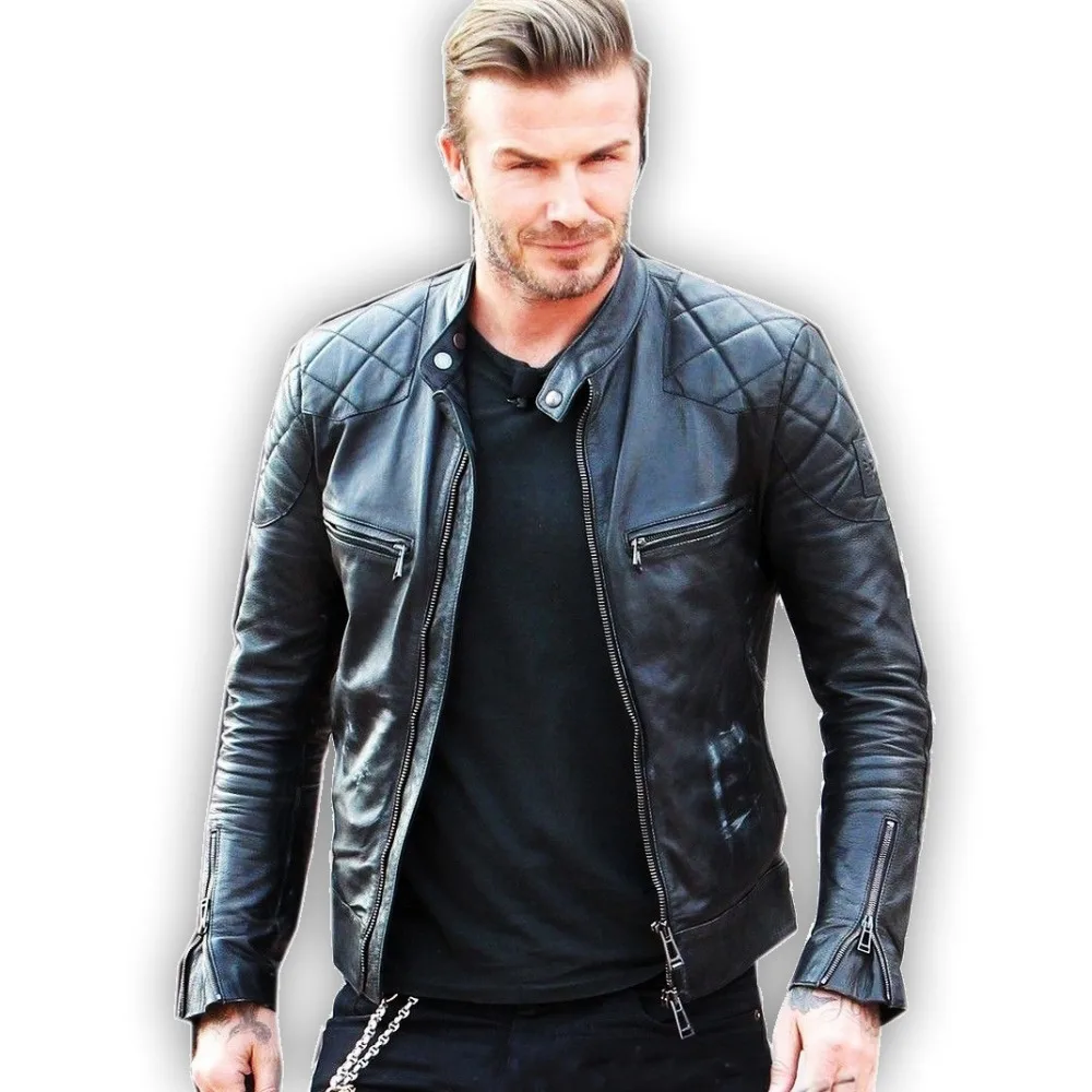 

shipping.winter warm Free plus size,Brand casual mens sheepskin Jacket.fashion men's genuine Leather slim coat.biker style.