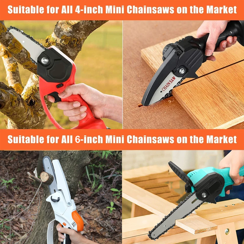 Electric Chain Saw 4/5/6 Inch Guide Plate Combination For Portable Mini Chainsaw Used To Replace Tree Trimming Tool Parts | Инструменты