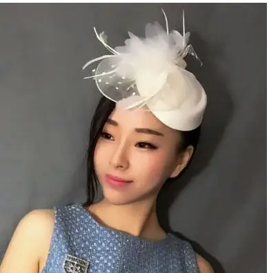 

Шляпа Ципао Женская в ретро-стиле, элегантная диадема с перьями в английском стиле, украшение для ежегодной конференции, вечернее платье с л...