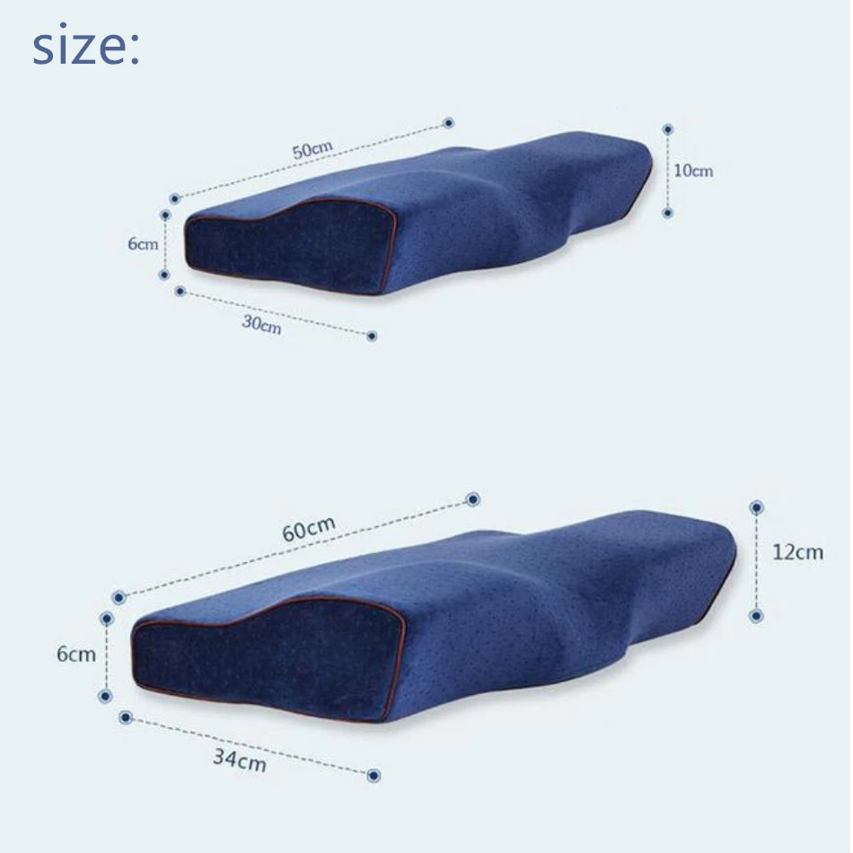 ROSSONIX Comfortable Cervical Orthopedic Pillows Memory Foam Pillow Travel Neck Care Sleeping Head Travesseiro подуш | Дом и сад