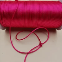 2mm x 20m azalea color braided macrame silk cord rope thread wire diy chinese knot satin bracelets making findings beading r903