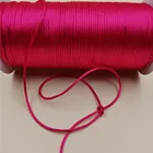 Плетеный шелковый шнур 2 мм X 20 м Азалея, шелковый шнур, нить, проволока, сделай сам, китайский узел, атласные браслеты, фурнитура для изготовления бисероплетения R903