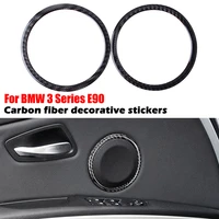 carbon fiber cover sticker%c2%a0car audio speaker frame trims fit for bmw 3 series e90 e92 e93 2005 2012%c2%a0decorative stickers