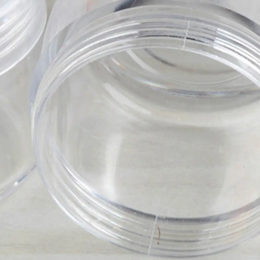 10Pcs 20g Round Clear Jars Transparent Screw Caps Good Sealing PS Plastic Storage Box With Lids for Face Cream | Красота и здоровье