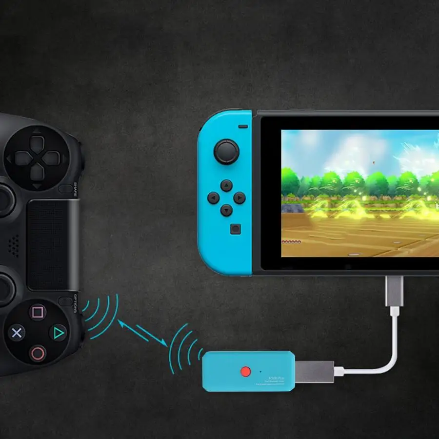 Новый портативный беспроводной USB адаптер N100PLUS NS ручной конвертер для PS4