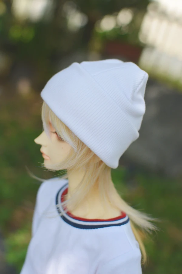

BJD doll caps threaded cap black white to choose Rescue hair hat for 1/3 1/4 BJD SD MSD SD17 Uncle POPO68 doll hats bjd caps