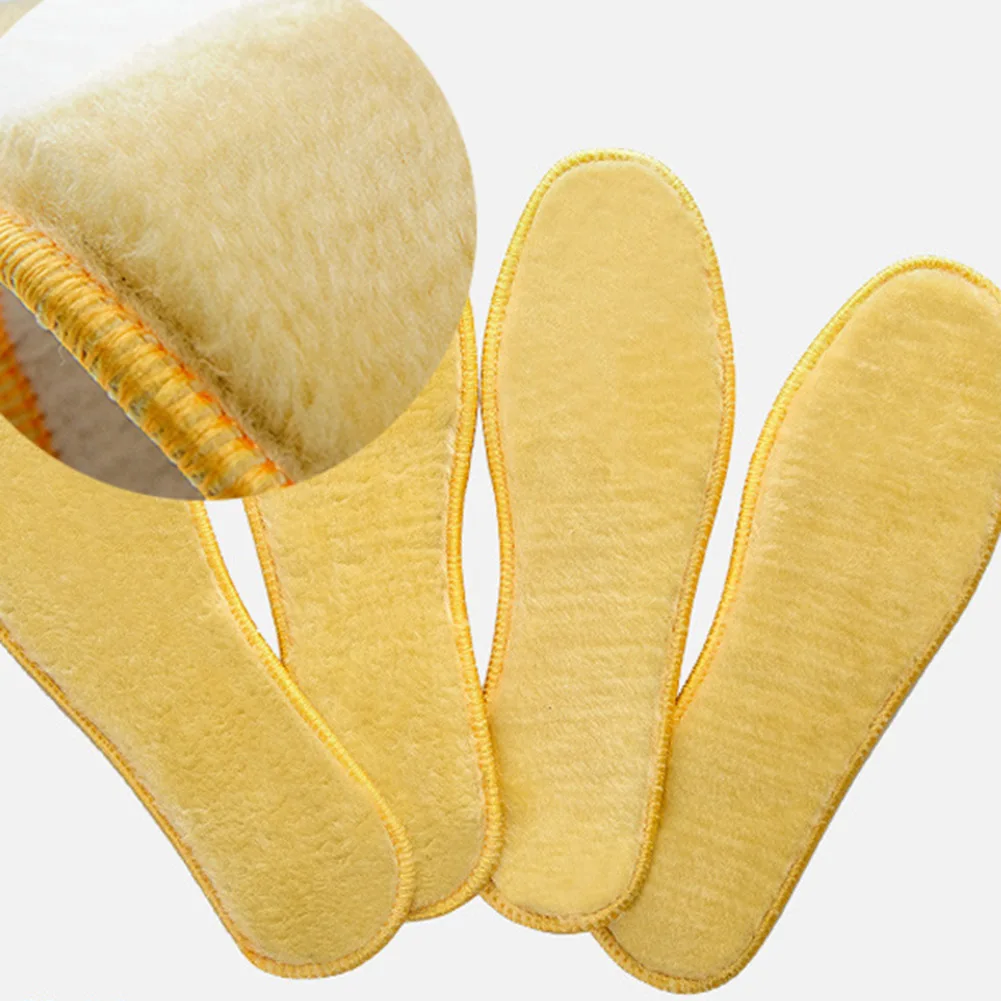 Теплые Дышащие стельки унисекс плюшевые вставки для обуви зимние из