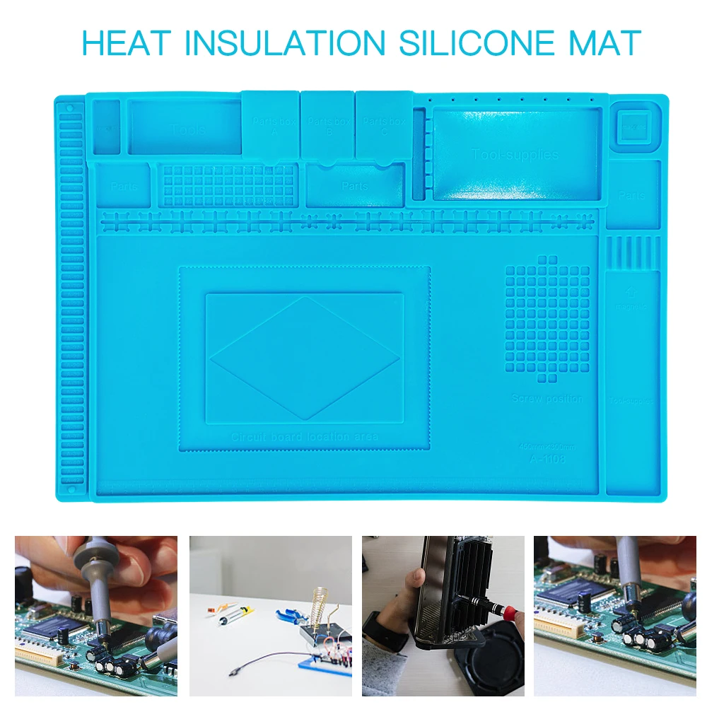 

Heat Insulation Working Mat Heat-resistant BGA Soldering Station Repair Insulation Pad Insulator Pad Maintenance Platform