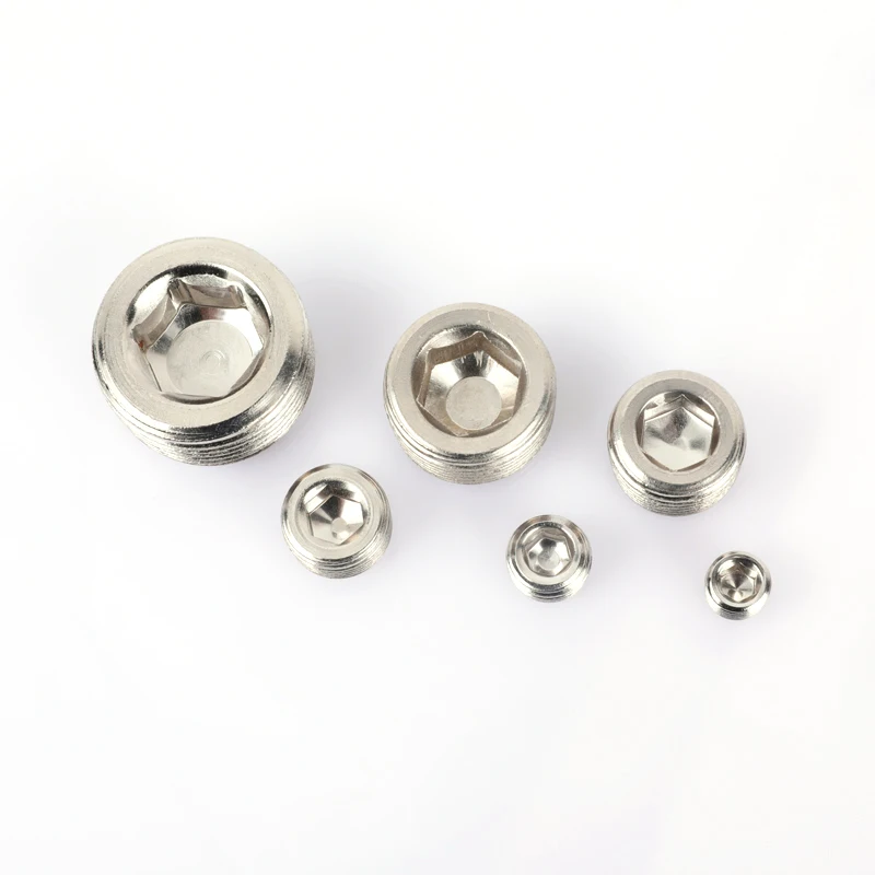 

Copper 1/8" 1/4" 3/8" 1/2" 3/4" Male Thread Brass Pipe Hex Head End Cap Plug Fitting Coupler Connector Adapter