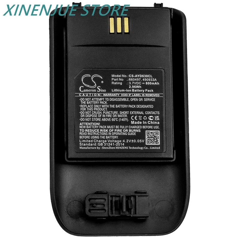 Аккумуляторная батарея для телефона Mitel 5614 Ascom D63 i63 DH7 DECT3735 660497 490933 Cameron Sino 3 7 в 800
