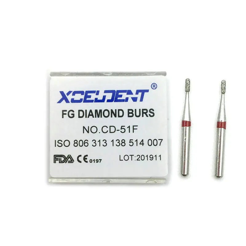 10 шт. алмазные Буры для полировки зубов 1 6 мм |