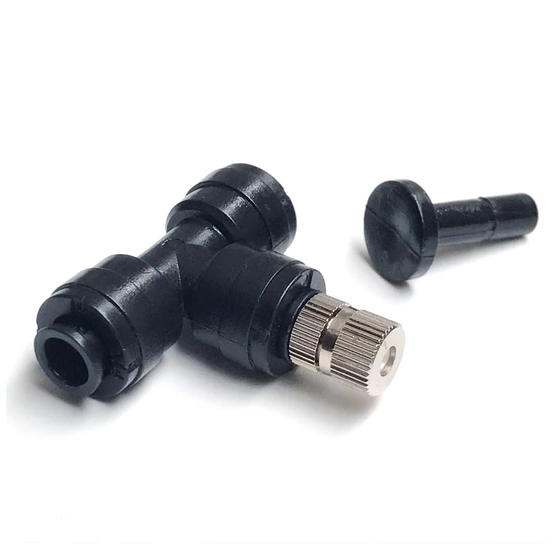 Low Pressure Slip Lock Fog Misting Nozzles With Nozzles Seats Garden Cooling Water Sprayer Irrigation Sprinkler  0.1-0.6mm
