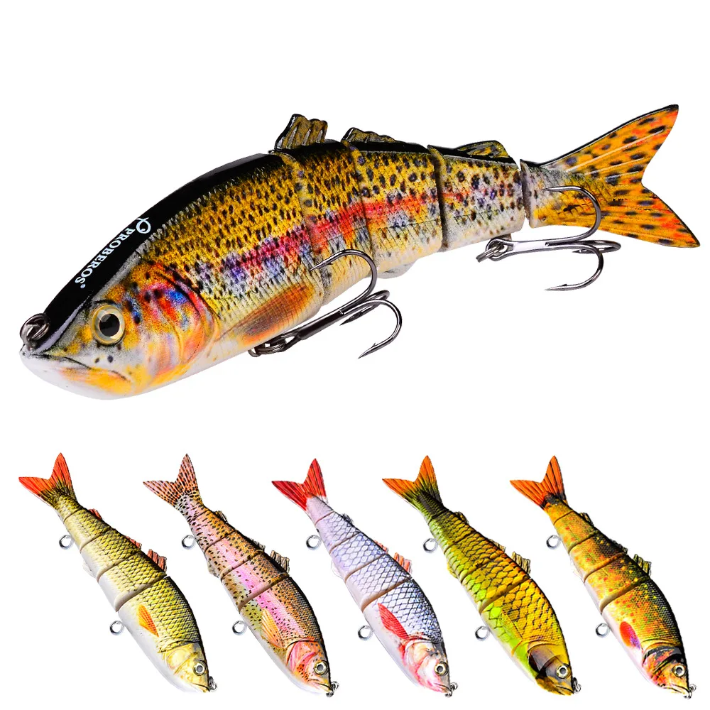 

113g Plastic Segmented Fishing Lure Huge Jointed Crankbait Swimbait Multi Section Wobbler Minnow Artificial Bait