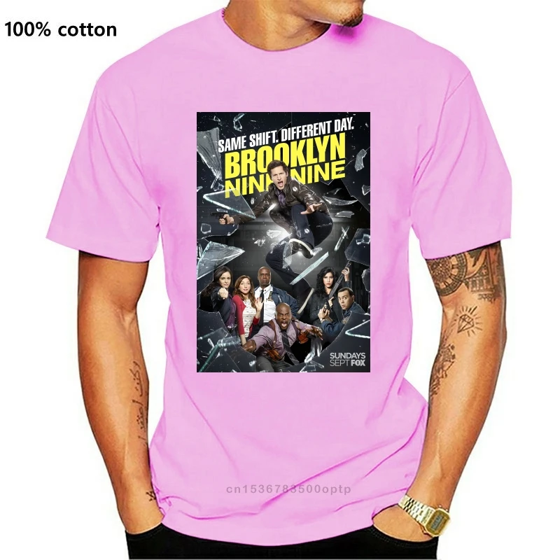 

New Custom Man Brooklyn Nine Nine 99 2 T-Shirt Men TV Series Tee Leisure Unique Pure Cotton For Male T SHIRT