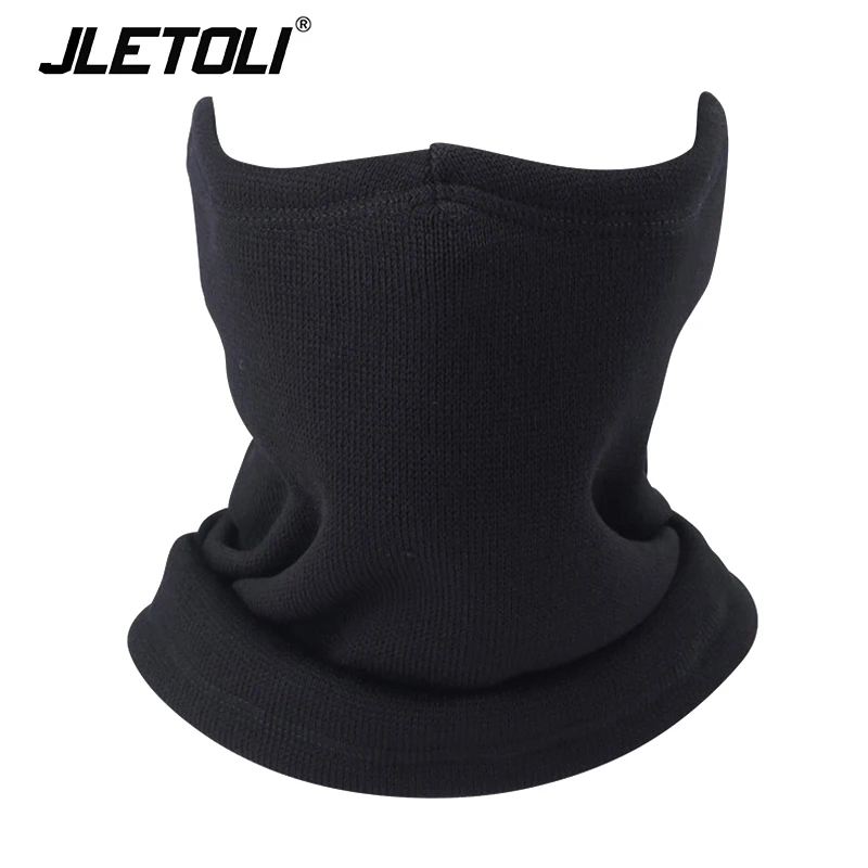 JAC05 JLETOLI зимняя Флисовая теплая маска для спорта на открытом воздухе для катания на лыжах, велоспорта, Женская Ветрозащитная маска с воротником и велосипедным шарфом, мужская маска на половину лица - Цвет: JAC05