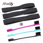 Nunify липучки край обруч для волос ребенка Кепка край убийца эластичная лента для парик шнурка фронтальной 3 шт.лот край упаковка 1 шт. волосы Управление кисти