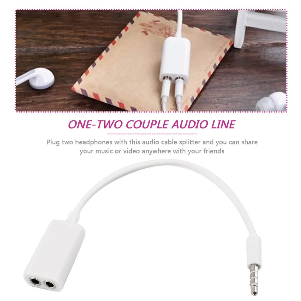 3 5 мм 1 штекер на 2 гнезда аудио наушники гарнитура разделитель кабеля акция |