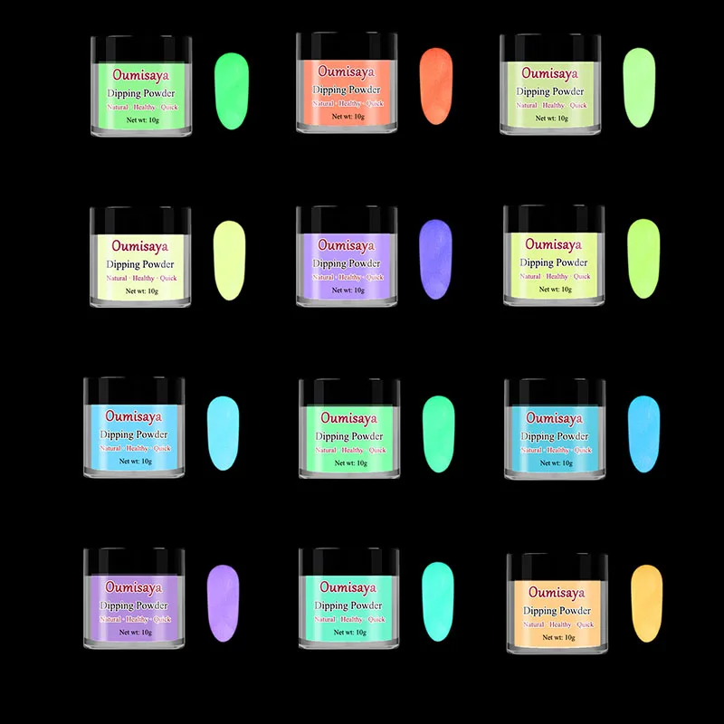 Oumisaya 10 г/баночка светящаяся в темноте Люминесцентная окуня порошок ночной