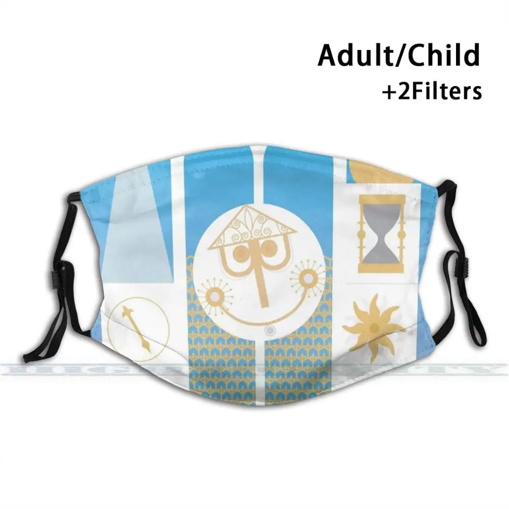 

Small World Illustration 3d Print Reusable Mouth Mask Washable Filter Anti Dust Face Mask Small World Small World