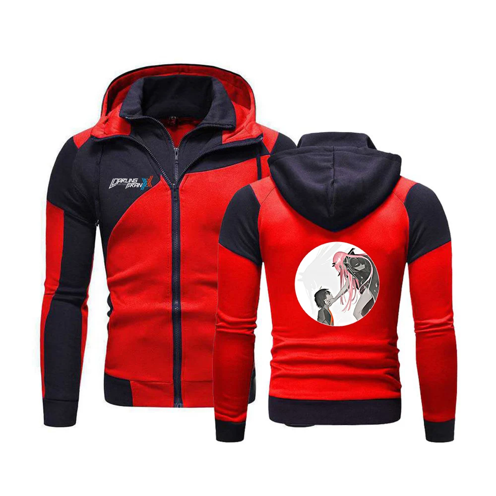 

NEW Spring Autumn Anime DARLING in the FRANXX Anime Manga Jacket Zipper Sweatshirt Hoody Cotton Hoodies Harajuku Male Coats