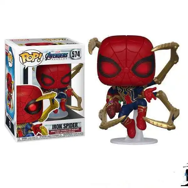 

MARVEL Avengers Spider Man Iron Spiderman P.O.P PVC Figure Toys Dolls Gifts for Children 9CM