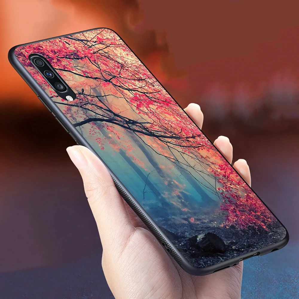 Дерева природы мягкий силиконовый чехол для телефона для samsung A2 Core A10s A20E A20s A30s A40s A50s A60 A70s - Цвет: B7