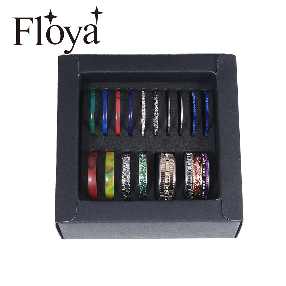 Комплект колец из титановой нержавеющей стали Floya съемное кольцо для женщин