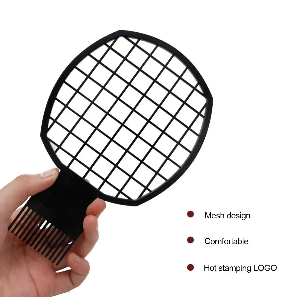 Мужская расческа для вьющихся волос жестяная фольга сетка стальная игла бороды