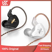 kz edx crystal color 1dd dynamic earphones hifi bass earbuds in ear monitor earphones sport noise cancelling headset for zst x