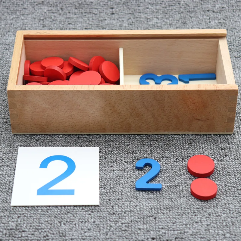 

Baby Toy Wooden Montessori Cognitive Cards Number Counting Math Game Educational Toy For Kids Early Childhood Preschool Training